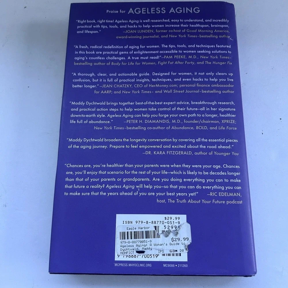 Ageless Aging A Woman's Guide To Increasing Healthspan Brainspan &  Lifespan
